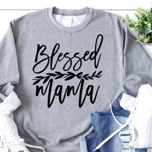 Толстовка Mama Christian Jesus Grace, женская одежда, пуловер с надписью «Faith Hope Love Mom Life», повседневные Джемперы для девочек, Прямая поставка