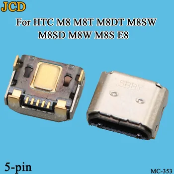 

JCD 30PCS/Lot For HTC M8 M8T M8DT M8SW M8SD M8W M8S E8 USB Charging Port Connector Charge Dock Socket Jack Plug