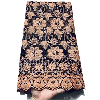 

African Lace Fabric High Quality Nigerian Lace Fabric Cord Tulle French Laces Fabrics With Stones Manufacturer Wholesale
