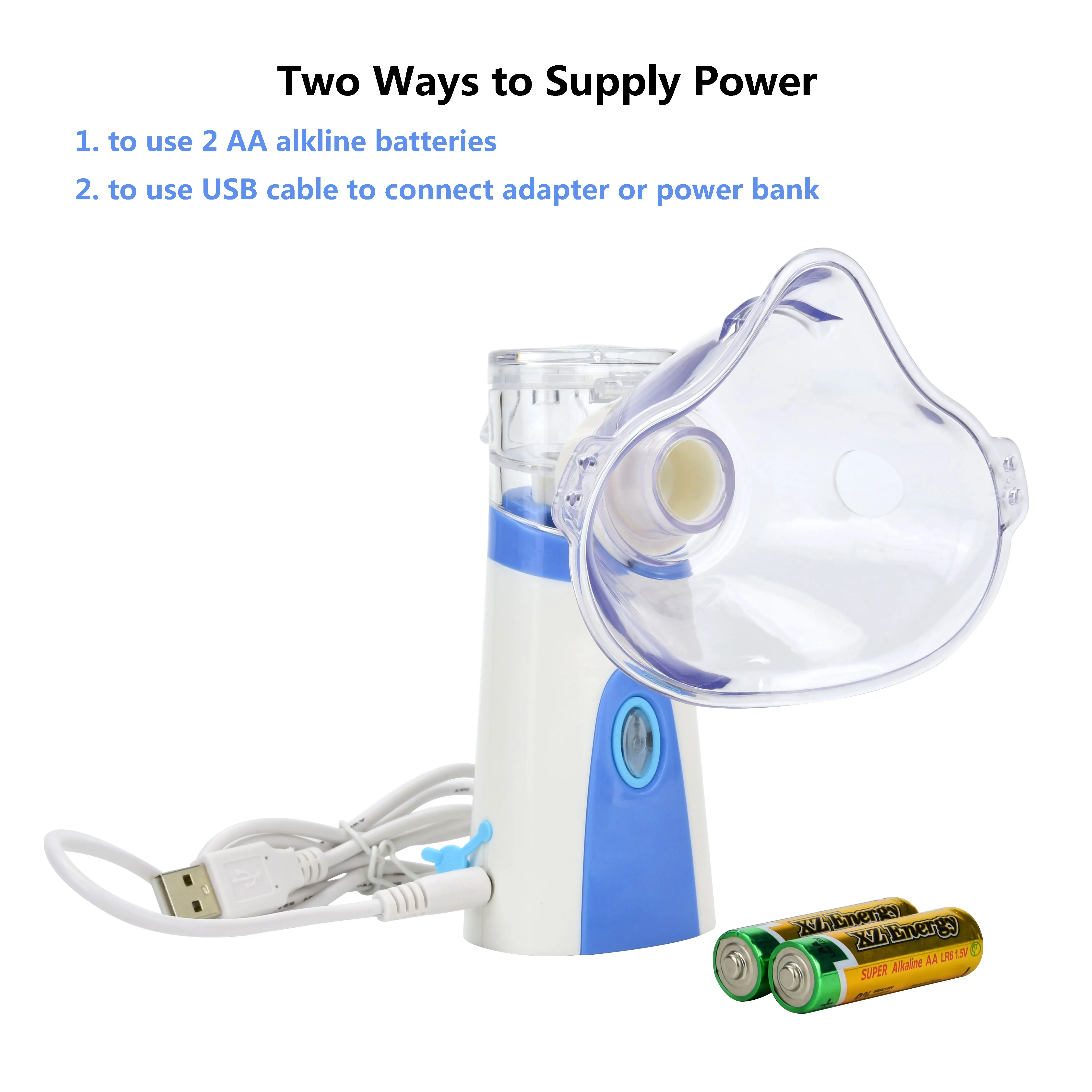 Мини Портативный Inhale Nebulizer тихий Детский Взрослый перезаряжаемый автоматический аккумулятор батареи в комплект не входят