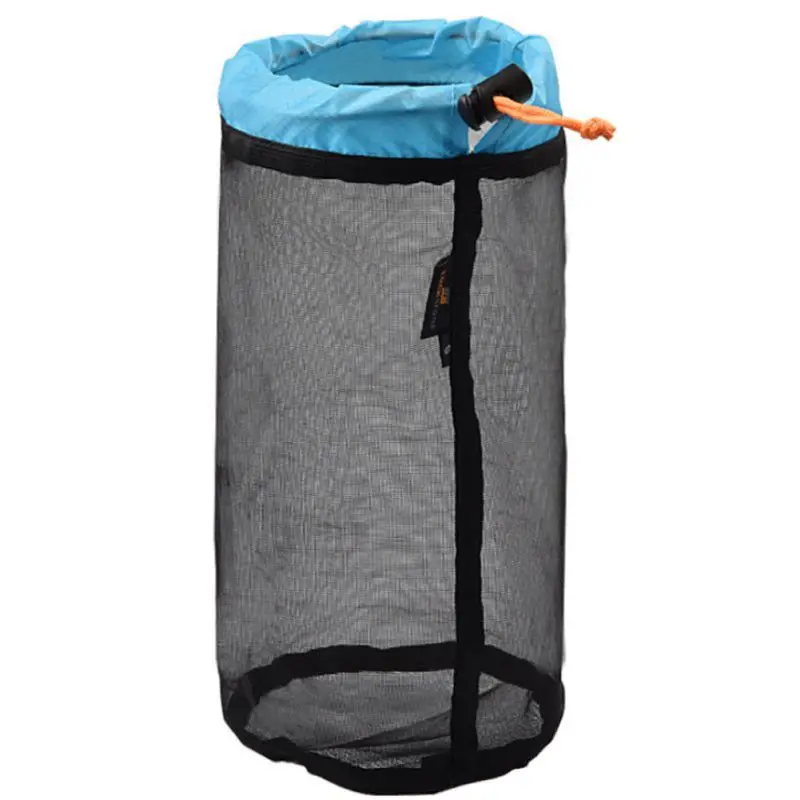 

Drawstring Storage Bag Ultralight Polyester Mesh Clothes Organizer Outdoor Travel Camping Accessories New