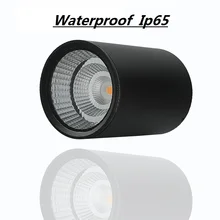 Светодиодный водонепроницаемый Ip65 COB Потолочный наружный поверхностный монтаж 7 Вт 12 Вт 20 Вт 30 Вт AC85-265V теплый белый светодиодный светильник для отеля вилла Домашний Светильник