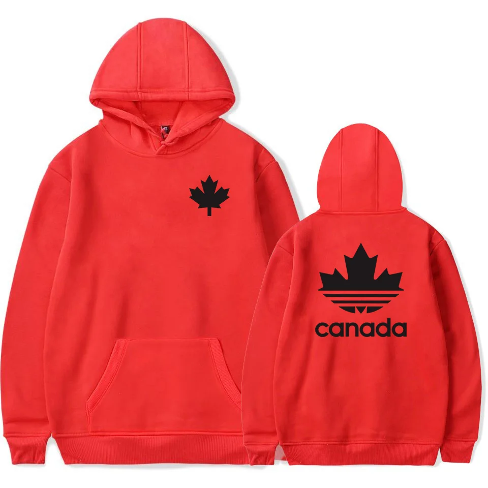 Новейший канадский пуловер с принтом кленовых листьев, толстовка унисекс высокого качества в стиле хип-хоп, уличная одежда размера плюс, толстовки