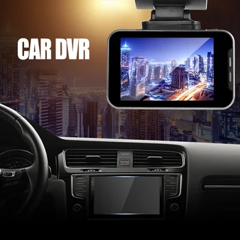 

1080P Car DVR Camera 2.35in IPS Touchscreen Dual Dash Cam WiFi WDR GPS 170° Wide Angle Video Driving Recorder Parking Monitor