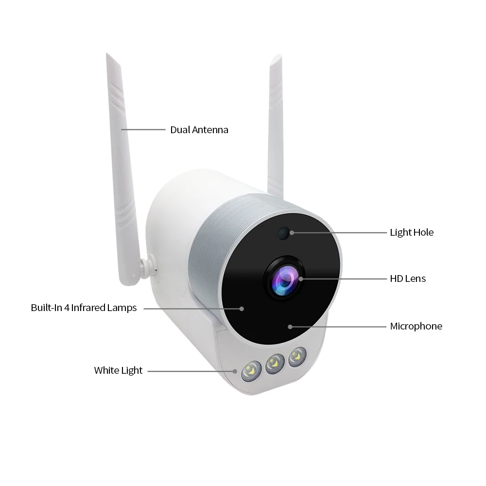 3MP Outdoor Panoramic Waterproof 360 WIFI IP Camera Night vision Audio Video Cloud Wireless CCTV Security Surveillance Cam