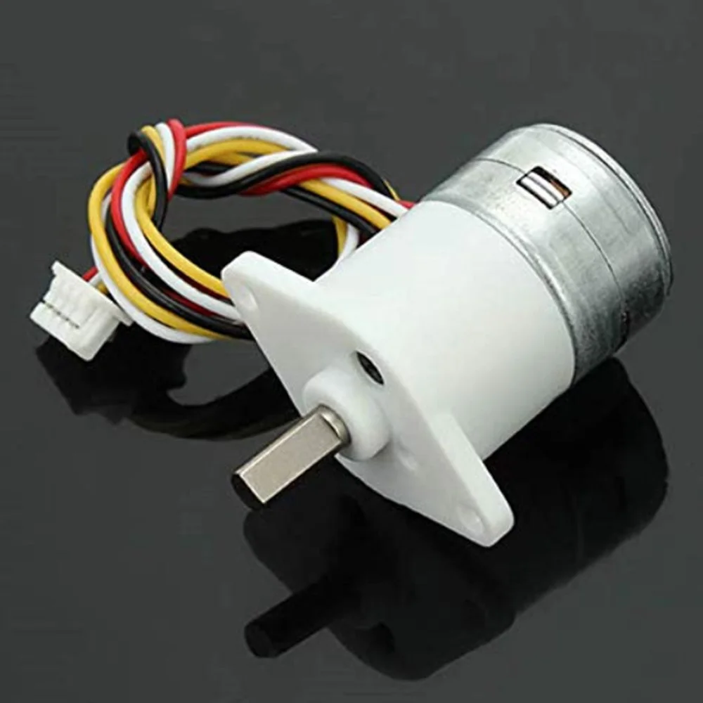 5-12V микро dc редукторный шаговый двигатель коэффициент уменьшения 100:1, 15BY полная металлическая коробка передач 2 фазы 4 провода