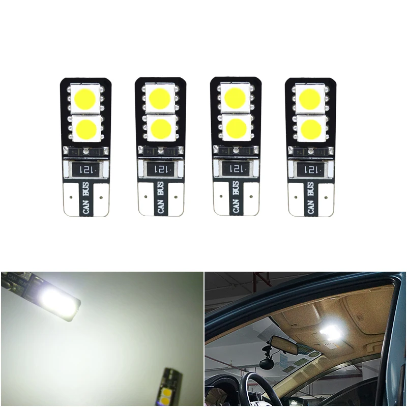 4 шт. автомобисветильник СВЕТОДИОДНЫЕ Лампы canbus T10 194 W5W 5050smd для volvo s40 v50 XC60 XC90 S80 honda