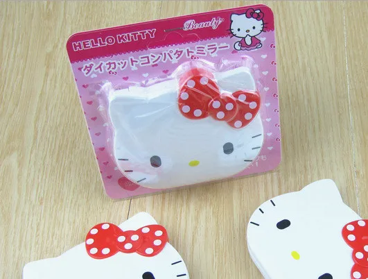 Кошачья голова зеркало KT калькулятор мини зеркало для макияжа hello kitty складной мини-калькулятор для девочек