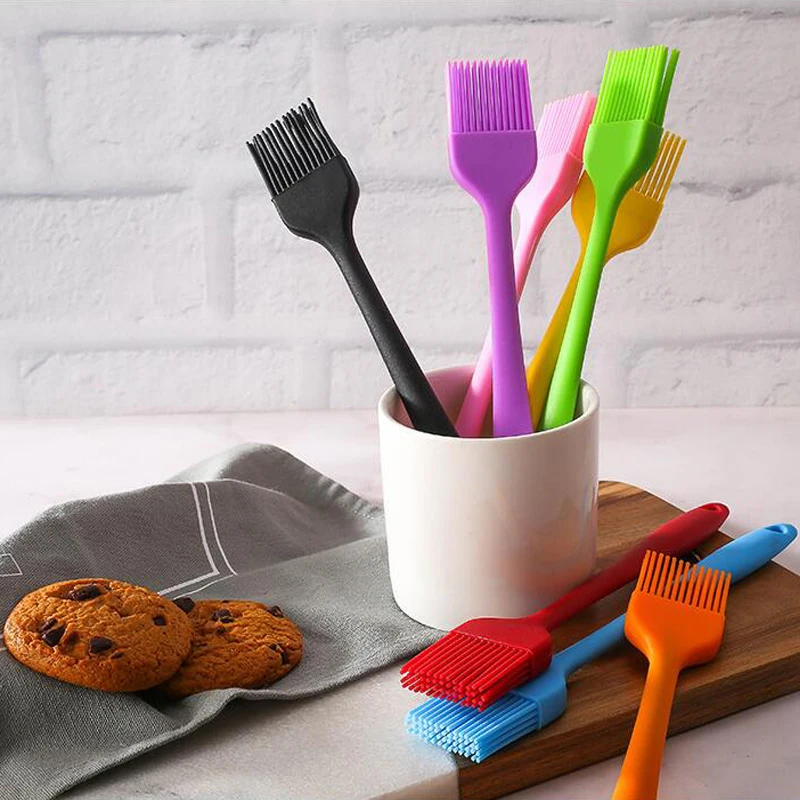 1 Pcs Kitchen Tools Silicone Oil Brush  Silicone Barbecue Basting Brush -  1pcs - Aliexpress