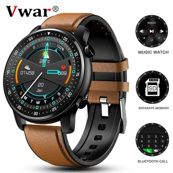 

Vwar BGM Music Smart Watch Men Bluetooth Call Full touch screen Waterproof Smartwatch Heart Rate Fitness Tracker sports watchs
