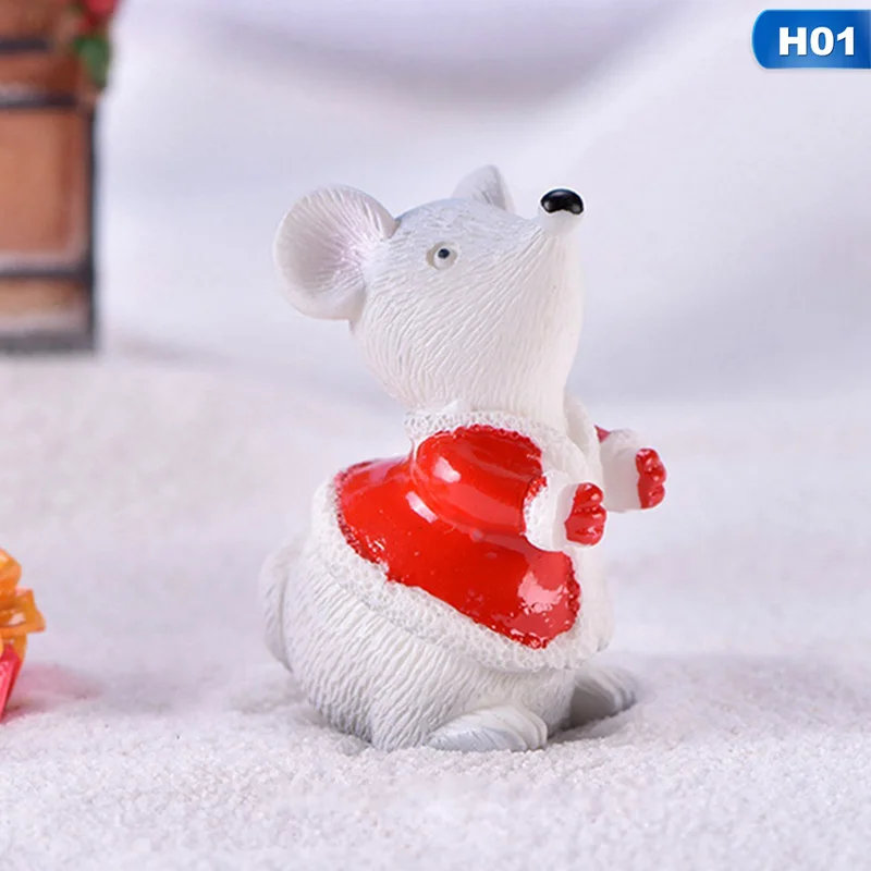 1 шт. милый новогодний Рождественский подарок Снежная крыса маленькая мышка