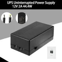 Fuente de alimentación de seguridad en espera, 12V, 2A, 44,4 W, UPS, fuente de alimentación de respaldo sin interrupción, Mini batería para enrutador de cámara