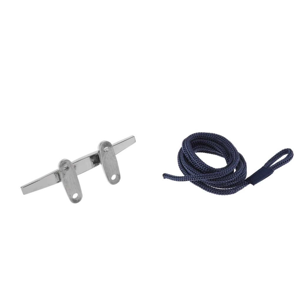 MagiDeal Heavy Duty Open Base Boat Deck Rope Cleat 5'+Docking Rope 1/4'x5'' MagiDeal Heavy Duty Open Base Boat Deck Rope Cleat 5'+Docking Rope 1/4'x5''
