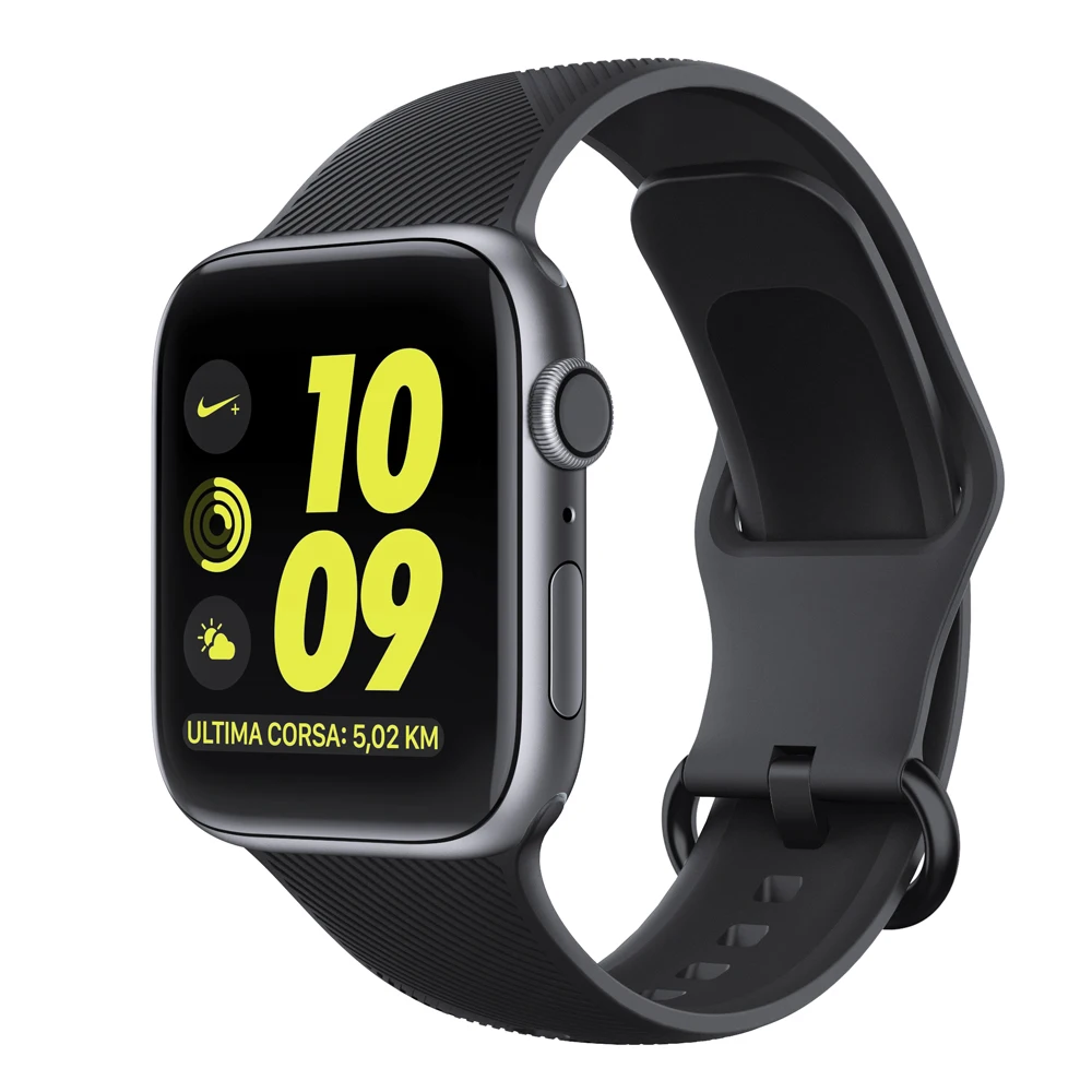 UEBN силиконовый спортивный ремешок для часов Apple Watch series 5 44 мм 40 мм ремешок для iWatch 5 4 3 42 мм 38 мм браслет на запястье