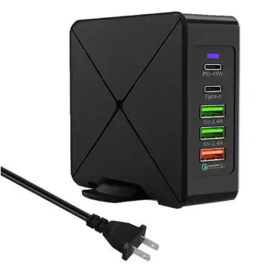 США 20 шт./лот BRSUANG 75 Вт Quick Charge 3,0 type C USB PD адаптер питания для смартфонов и ноутбуков для iPad Pro Surface Pro huawei samsung - Тип штекера: США