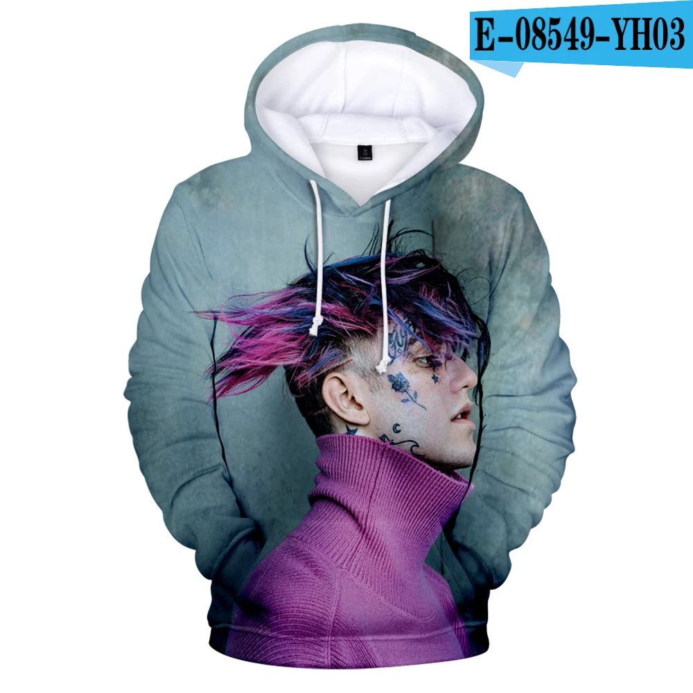 3D Модные худи с 3d принтом lil peep, мужские и женские свитшоты, худи для мальчиков и девочек, осенние детские повседневные Черные пуловеры с капюшоном в стиле Харадзюку - Цвет: 3D
