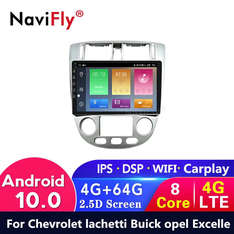 4G LTE Android 10 64G для Buick opel Excelle 2004 2007 Chevrolet lachetti Lacetti dvd радио видео GPS плеер Wi Fi