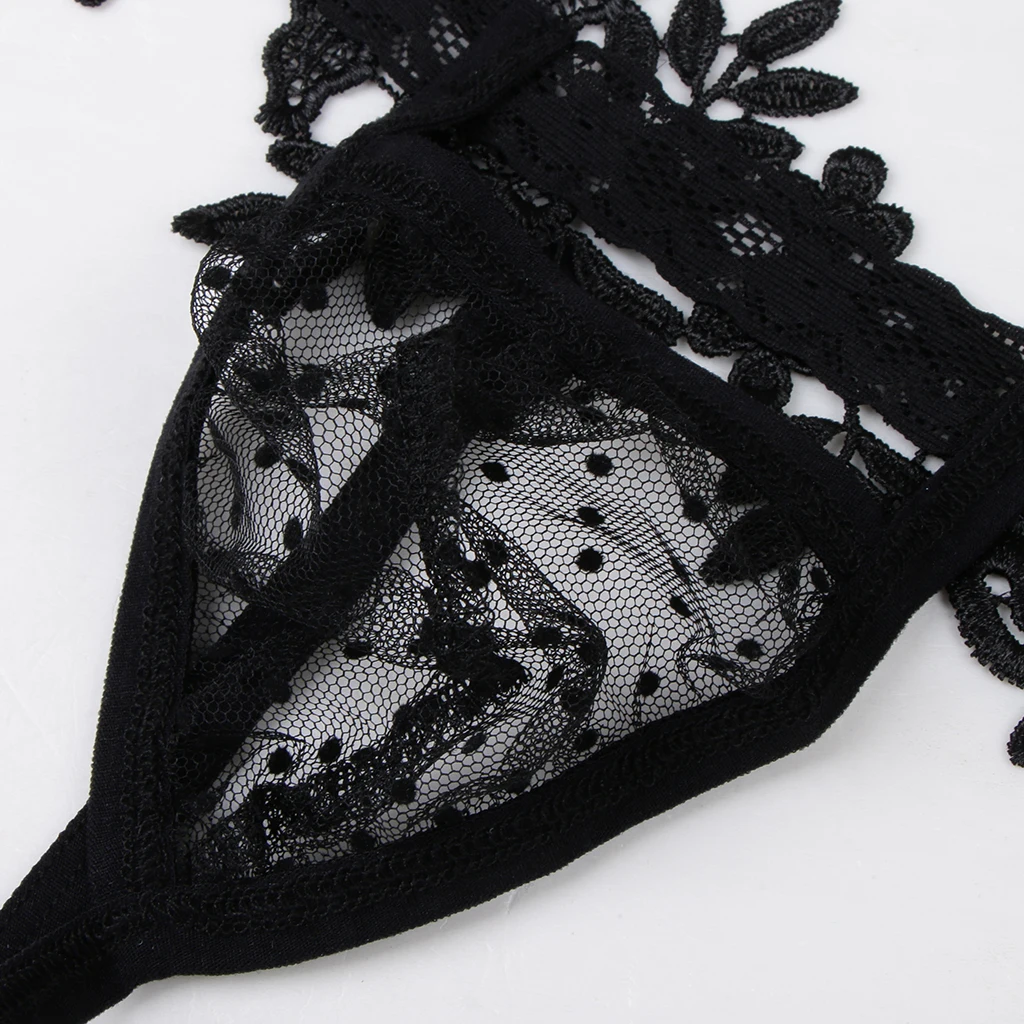 Sexy Men’s Lace Briefs Sissy T-back Gay Underwear Male Lingerie Underpants transparent low waist mini bikini G-string underwear