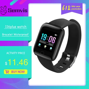 

116plus Smartwatch Smart Bracelet Waterproof Heart Rate Monitor Blood Pressure Smartband Bluetooth Smart Bracelet Smartwatch