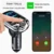 JINSERTA Беспроводной Bluetooth FM-Передатчик Модулятор Цветной Экран Громкой Связи MP3-плеер Двойной USB Зарядное Устройство с Пультом Дистанционного Управления