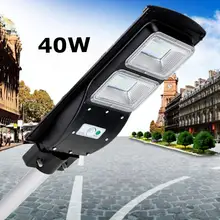 40 Вт светодиодный настенный светильник IP65 солнечный уличный свет+ радар PIR датчик движения 2 в 1 наружний прожектор заливающего света сад виллы освещение