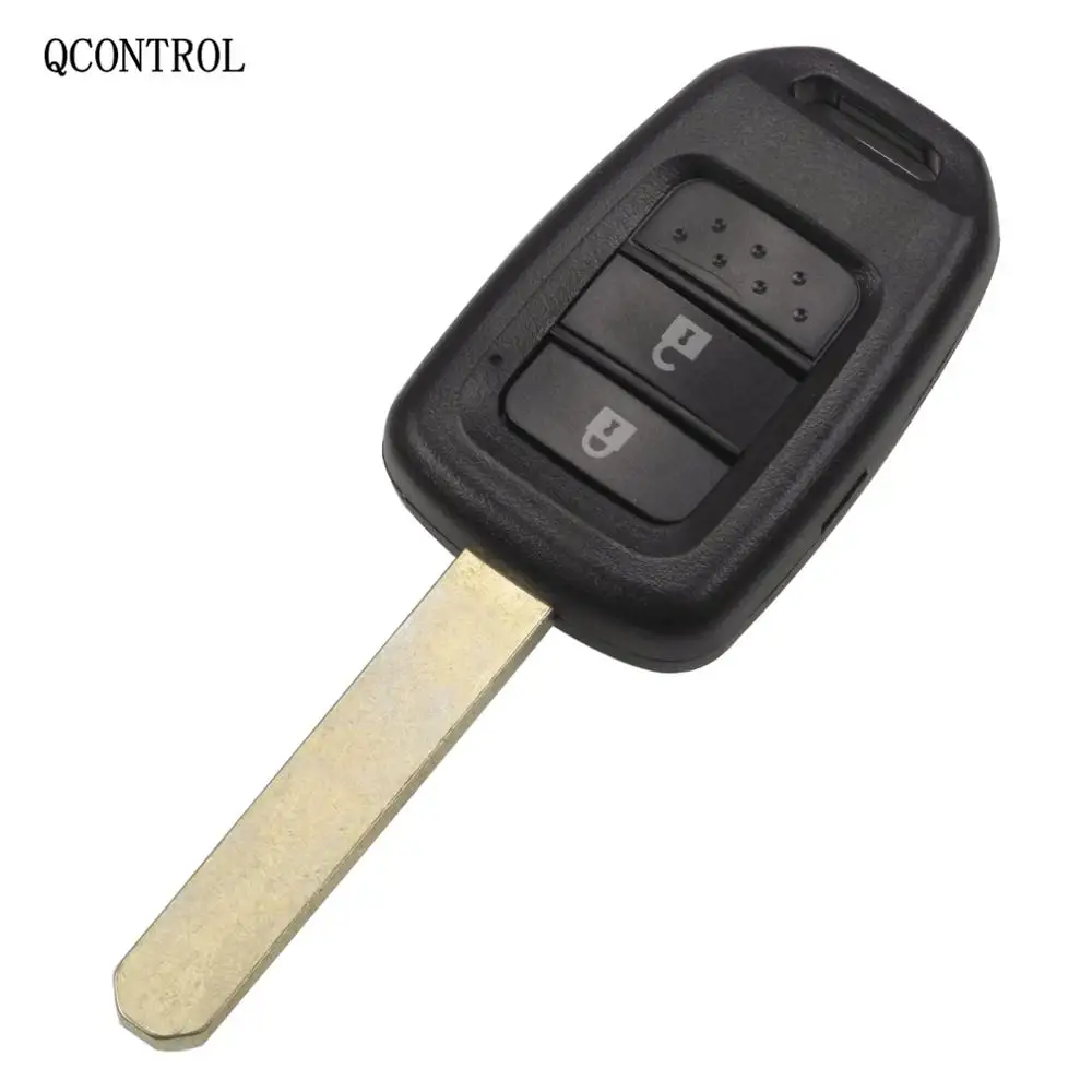QCONTROL дистанционный ключ для Honda HLIK6-1T Civic Accord City CR-V Jazz XR-V Vezel HR-V FRV 2 кнопки |