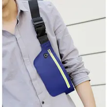 Для активного отдыха унисекс поясная сумка для мобильного телефона Светоотражающая Спортивная Фитнес Досуг грудь Бег Туризм Бег поясные сумки