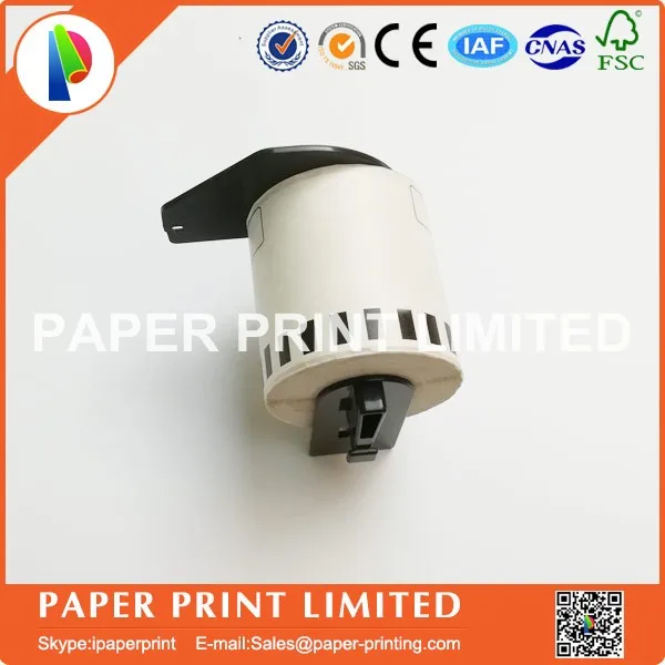 3 Refill рулона совместимый DK-22606 этикетка Желтая пленка с покрытием 62 мм* 15,24 м Непрерывная Совместимость для устройство для печатания этикеток DK-2606