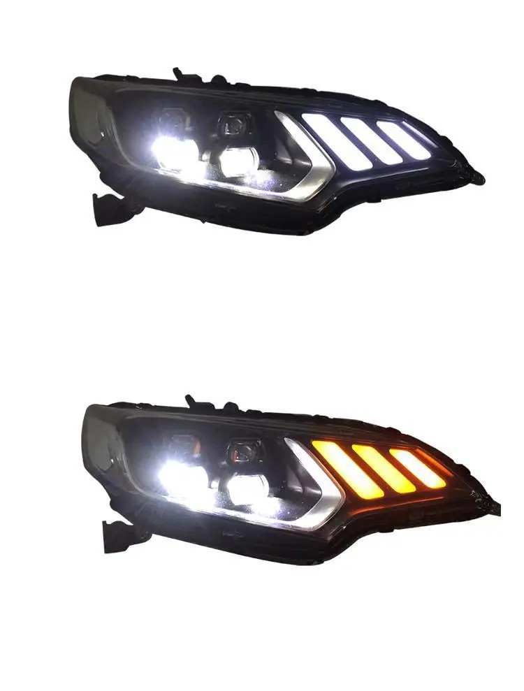 Luces Запчасти Аксессуары Neblineros Para Авто дневные Drl светодиодные ходовые Автомобильные фары передние противотуманные фары 18 для Honda Fit