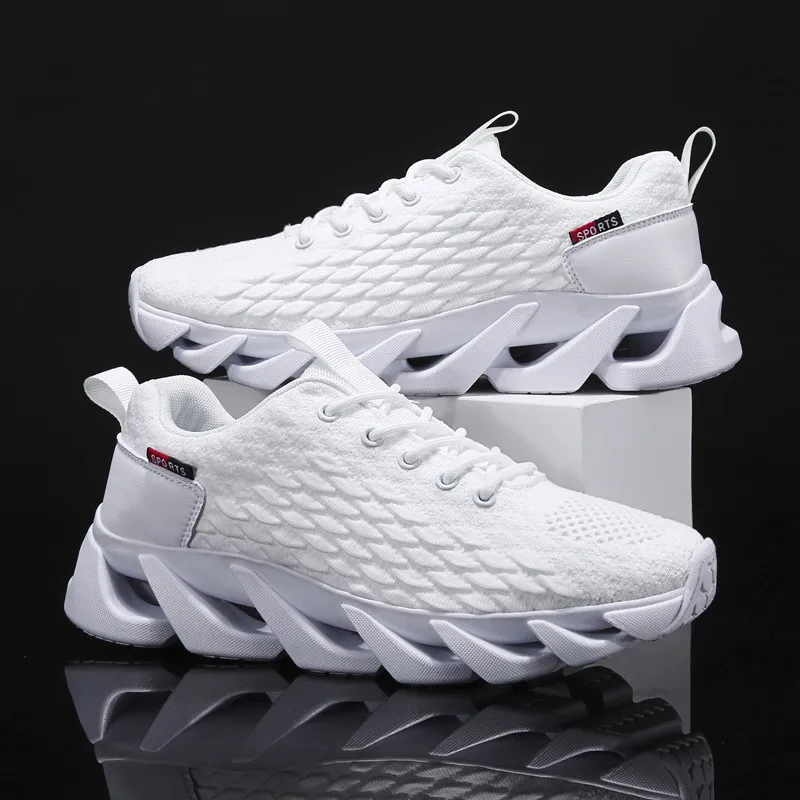 

New Design Blade Running Shoes for Men Chaussure Homme Non-slip Cushioning Sport Shoes Men Breathable Sneakers Walking Shoes Men