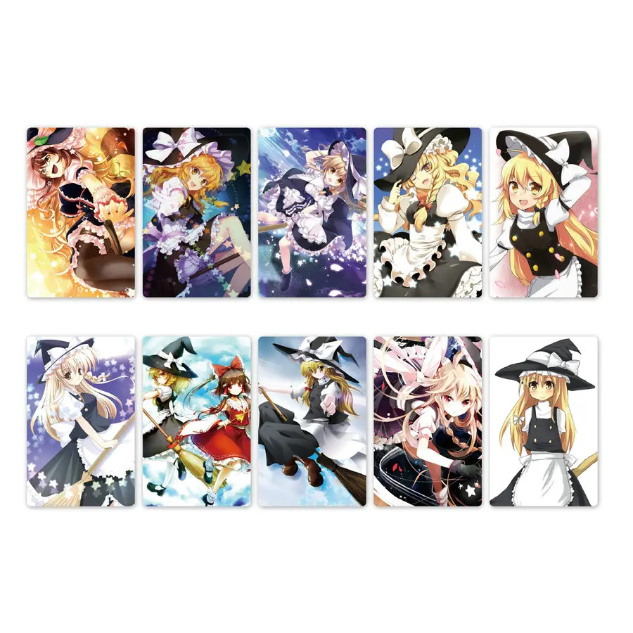 10 шт. TouHou проектная карта аниме наклейка s DIY Водонепроницаемая крапленая карта Наклейка Детские стикерные игрушки для детей коллекция подарок - Цвет: Style 10