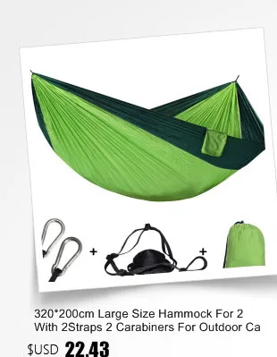 Camping Parachute Fabric Net Hammock Anti-Mosquito Hanging Hamak For Outdoor Patio Sleeping Hamac Swing Tree Bed Beach Chair