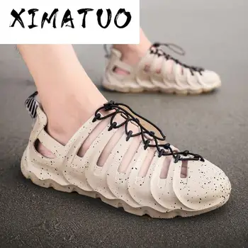 

2020 Men Summer Jelly Sandals Lightweight Massage Camouflage Flip Flops Beach Croc Shoes Gladiator Garden Clogs Rubber Bottom