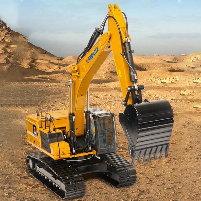HUINA 1/16 Kabolite K336GC Metal Remote Control Hydraulic Excavator RC Model Toy Pump Motor ESC 3