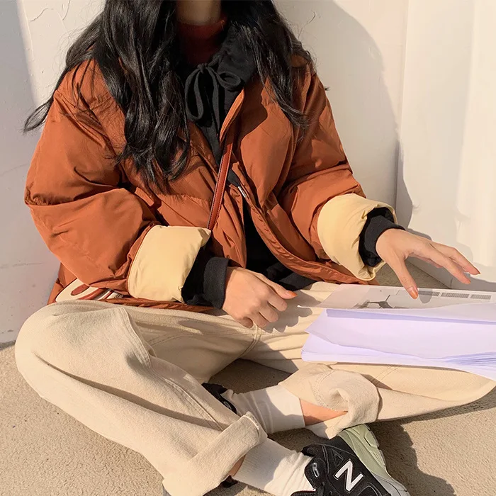 

Photo Shoot Winter Korean CHIC Soft Warm Cotton-padded Clothes down Coat
