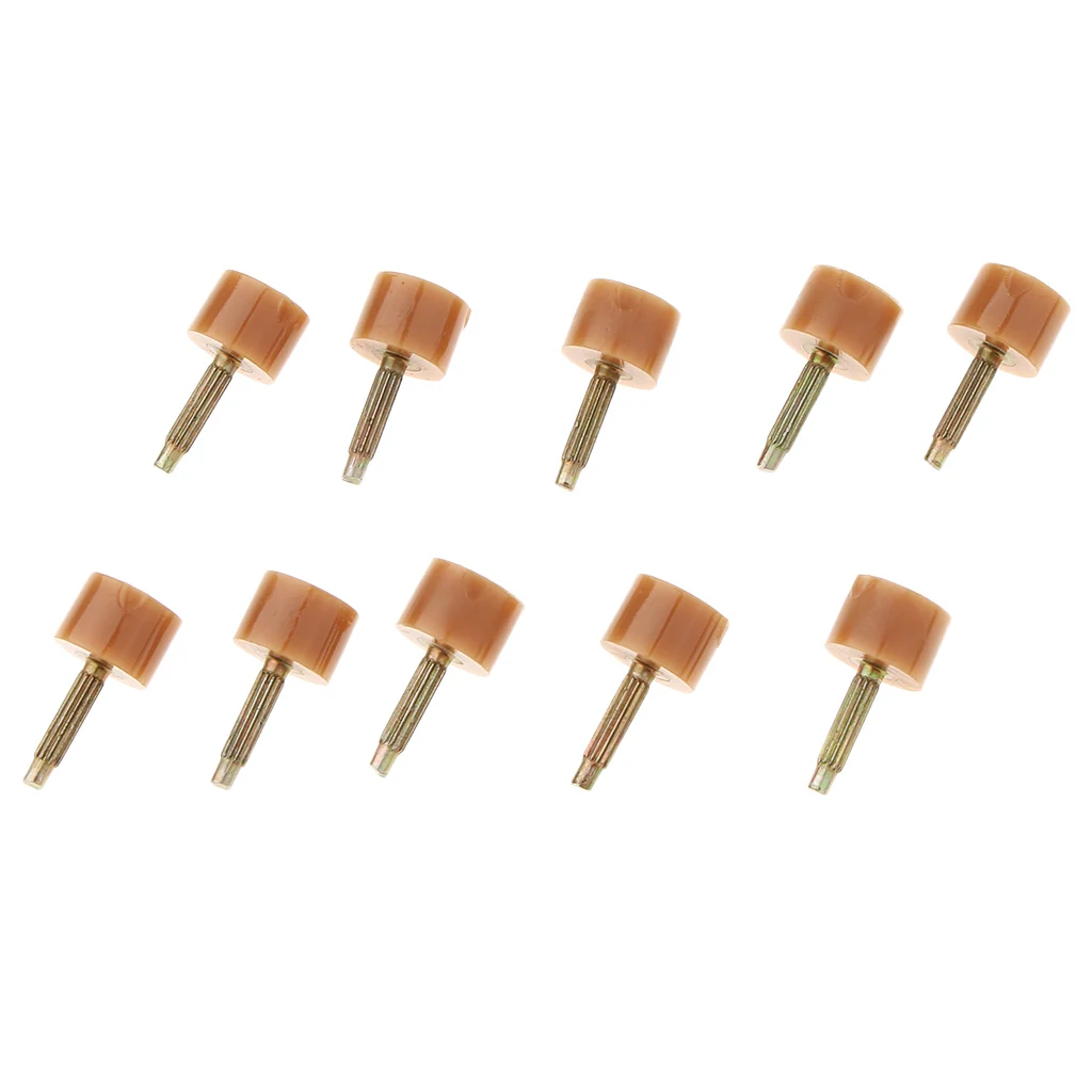Beige 9mm Small Сменные наконечники для обуви на высоком каблуке дюбели для ремонта 9 мм/10 мм 10 пар - Цвет: Beige 9mm Small