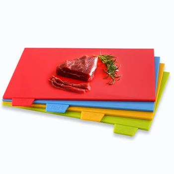 

4Pcs/set Cutting Board Non-slip PP Material Chopping Board Household Vegetable Fruit Board Cooking Tools J2Y
