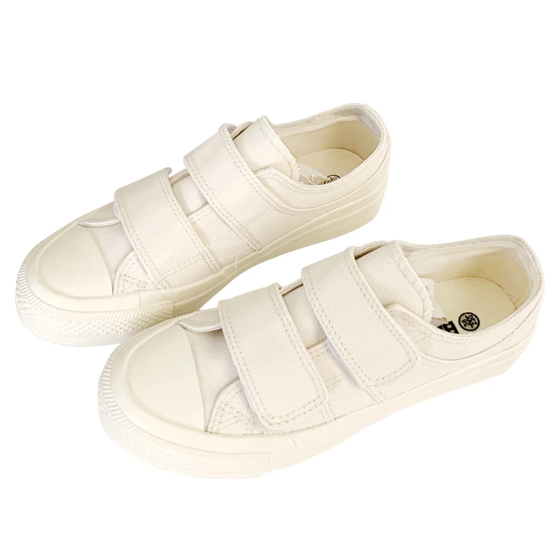beige velcro shoes