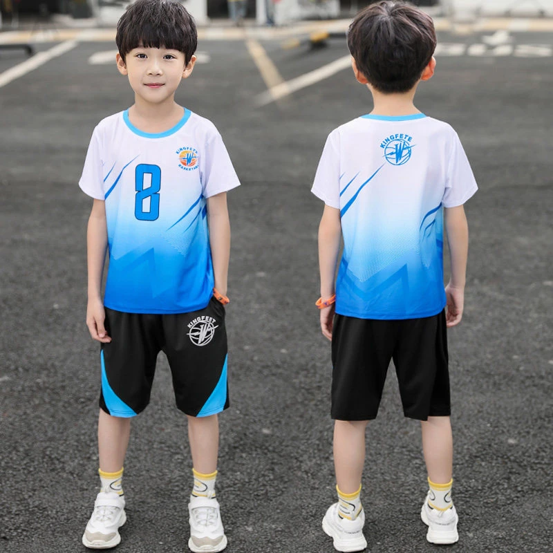 Conjunto de ropa deportiva niños y adolescentes, de baloncesto de coreano, Jersey deportivo, conjunto de ropa de 5 a 14 años, 2 uds.|set de ropa| -