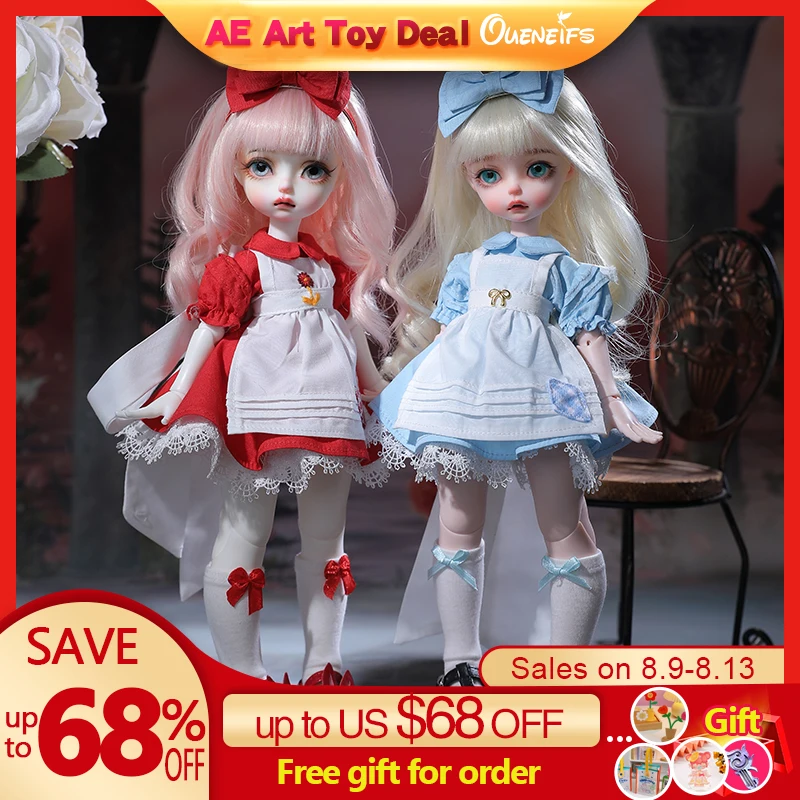 Roko & Nitta Doll BJD 1/6 Trio Dolls Movable Joint Fullset Fashion Toys for Girls Gifts YOSD Cute Doll