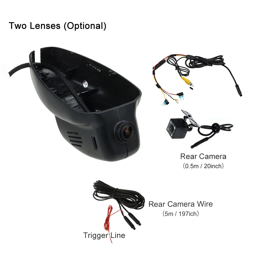 Model 02 Double Автомобильный регистратор DVR видеорегистратор камера Wifi цифровой видеорегистратор для Land Rover freelander LR2 Discovery LR4 L319 Jaguar XJ XJR - Название цвета: Model 02 Double