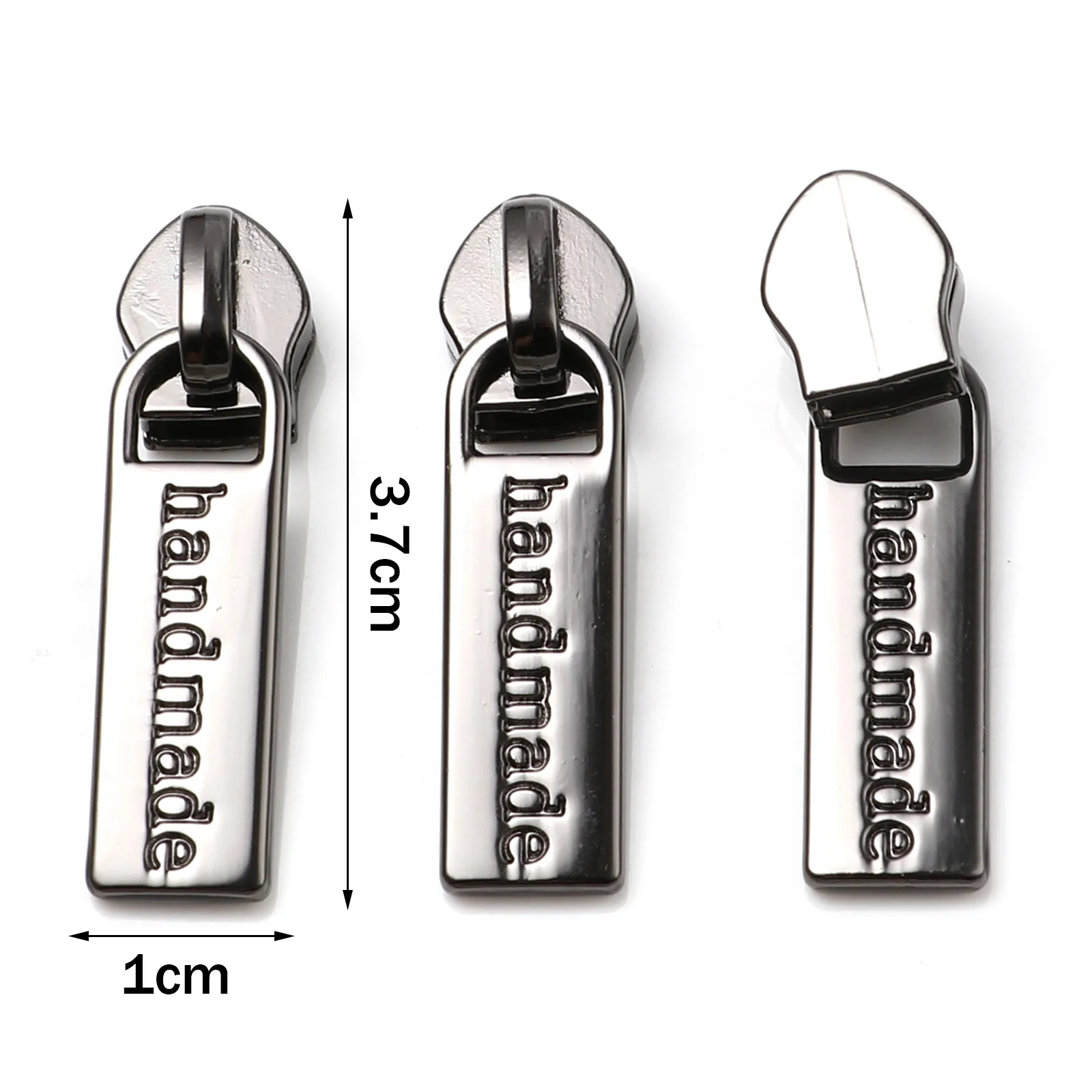 5 PCs 3.7x1cm 나일론 지퍼에 대 한 수 제 지퍼 슬라이더 의류 지퍼 머리 풀러 가방 우편 수리 키트 DIY 바느질 액세서리