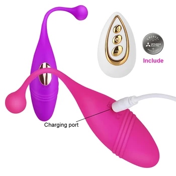 Wireless Remote Control Vibrator for Women Silicone Vibrating Egg Dildo Vibrator Clit G-spot Stimulator Adult Sex Toys For Women 6