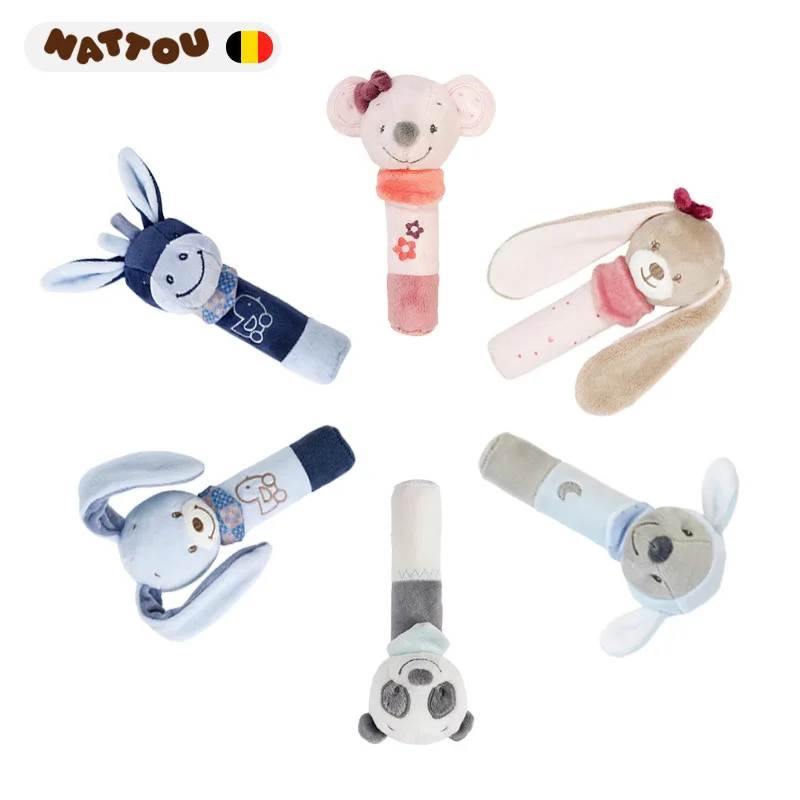 

0-1-Year-Old Plush Pacify Toy BB Rod Infant Unisex Non-Baby Bibi Hand Puppet Catch-Bite