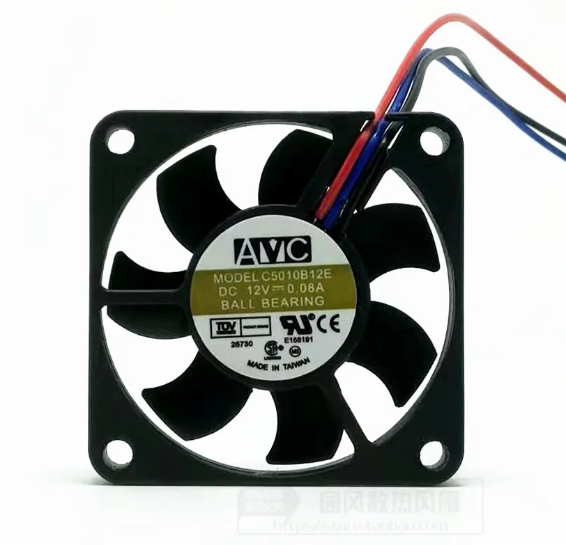AVC C5010B12E 5010 12V 0.08A 5 см ультратонкий бесшумный вентилятор процессора