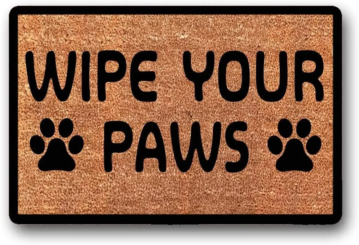 

Wipe Your Paws Doormat Rubber Door Matc