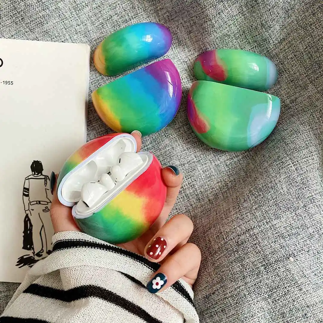 

freebuds 3 Gradient oil painting marble case For Huawei freebuds 3 case funda for huawei Freebuds3 Pro hard PC Earphone case