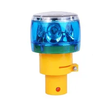 6 шт. синий мигающий светодиодный Предупреждение ющий светильник для безопасности дорожного движения используется, солнечный кукурузный светильник