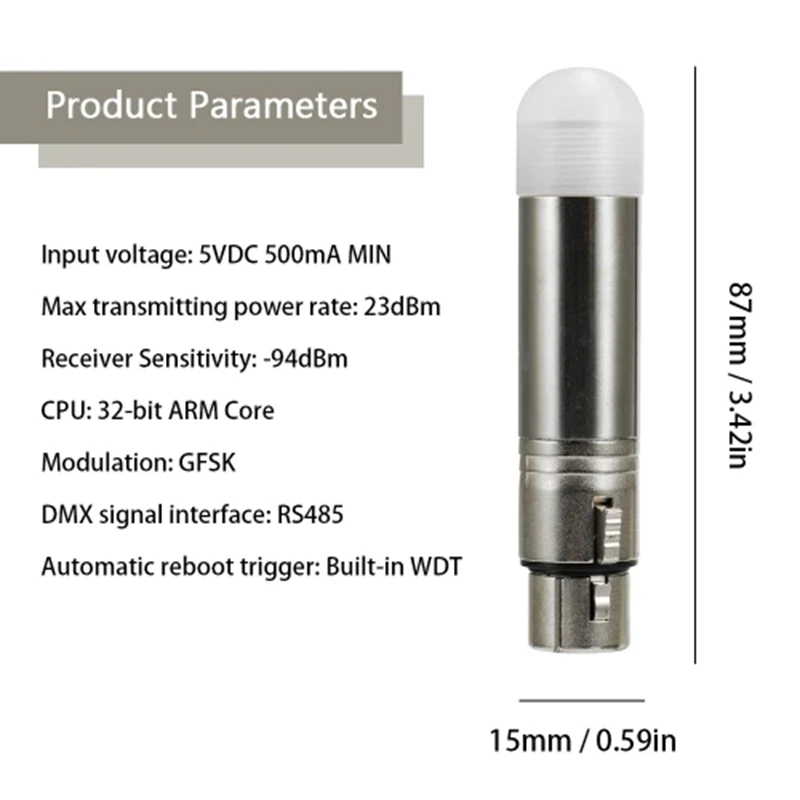Топ Dmx512 Dmx Dfi Dj Беспроводная система приемник 2,4 г 126 каналов для светодиодного сценического освещения 500 м управления