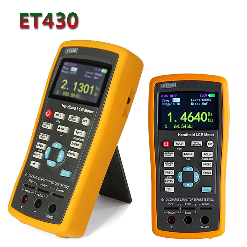 ET430 Multifunction Handheld LCR Digital Bridge Meter High Precision